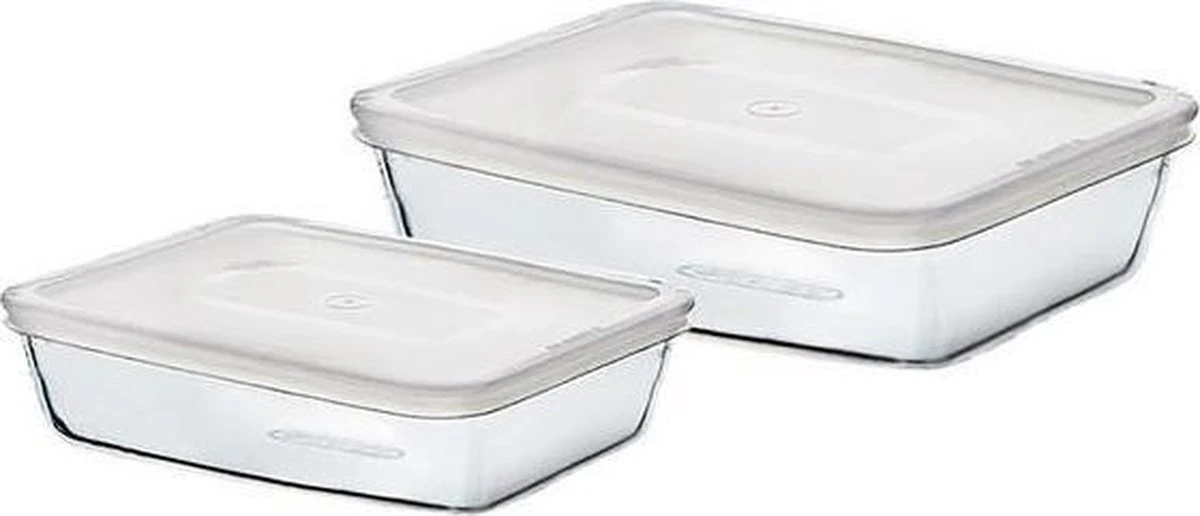 Pyrex Ovenschaal Met Deksel Cook&freez 25 X 19 X 8 Cm 2.6 L 1.5 L 4 Pyrex Ovenschaal Met Deksel Cook&freez 25 X 19 X 8 Cm 2.6 L 1.5 L - Afbeelding 2