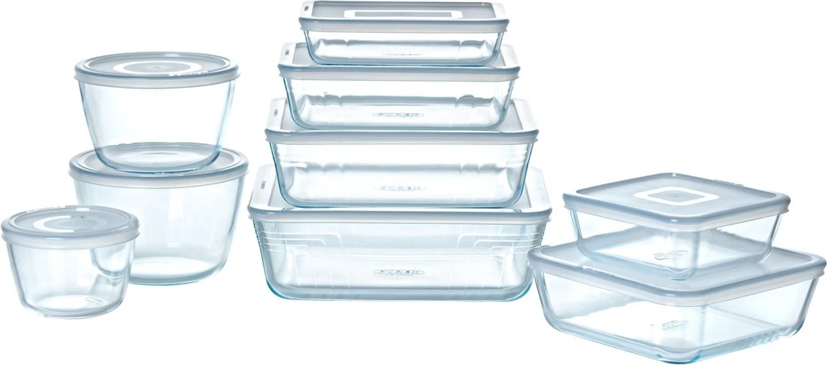 Pyrex - Cook & Freeze Schaal Vierkant Met Deksel 20 X 20cm - Transparant 4 Pyrex - Cook & Freeze Schaal Vierkant Met Deksel 20 X 20cm - Transparant - Afbeelding 2