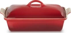 Le Creuset - Ovenschaal Met Deksel - 33 X 22.5 X 8 Cm - Kersenrood