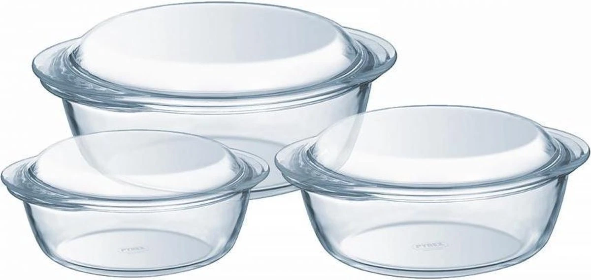Pyrex Optimum Ovenschalenset 1,4 L - 2,1 L - 3 L - 21 X 18 X 8 Cm - 24 X 20 X 10 Cm - 27 X 23 X 11 Cm 15 Pyrex Optimum Ovenschalenset 1,4 L - 2,1 L - 3 L - 21 X 18 X 8 Cm - 24 X 20 X 10 Cm - 27 X 23 X 11 Cm - Afbeelding 13