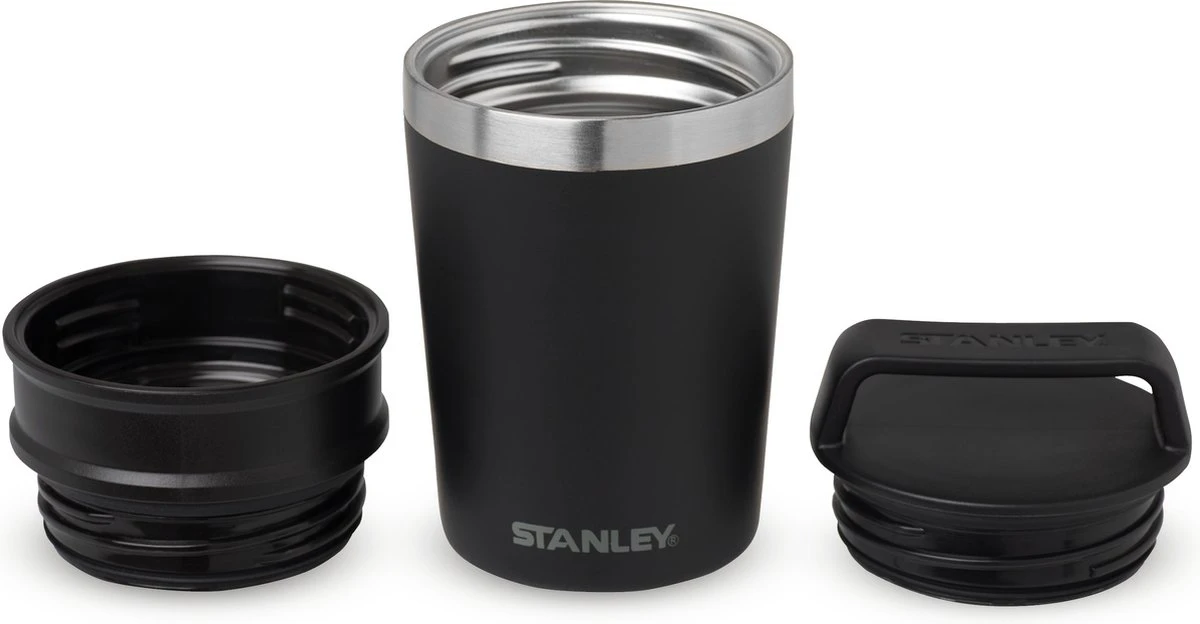 Stanley The Shortstack Travel Thermosbeker - 230 Ml - RVS/Mat Zwart 8 Stanley The Shortstack Travel Thermosbeker - 230 Ml - RVS/Mat Zwart - Afbeelding 6