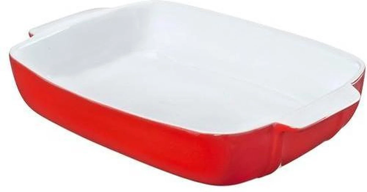 Pyrex Signature Ovenschaal Rechthoek - Keramiek - 30x22 Cm - Rood 7 Pyrex Signature Ovenschaal Rechthoek - Keramiek - 30x22 Cm - Rood - Afbeelding 5