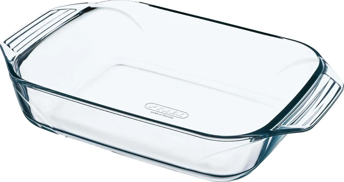 Pyrex Ovenschaal Rechthoek - Met Grepen - Borosilicaatglas - 1,4 Liter - Transparant 19 Pyrex Ovenschaal Rechthoek - Met Grepen - Borosilicaatglas - 1,4 Liter - Transparant - Afbeelding 17