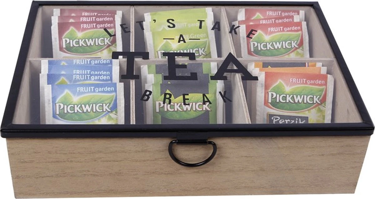 Merkloos Theedoos Let´s Take A Break 3 Merkloos Theedoos Let´s Take A Break