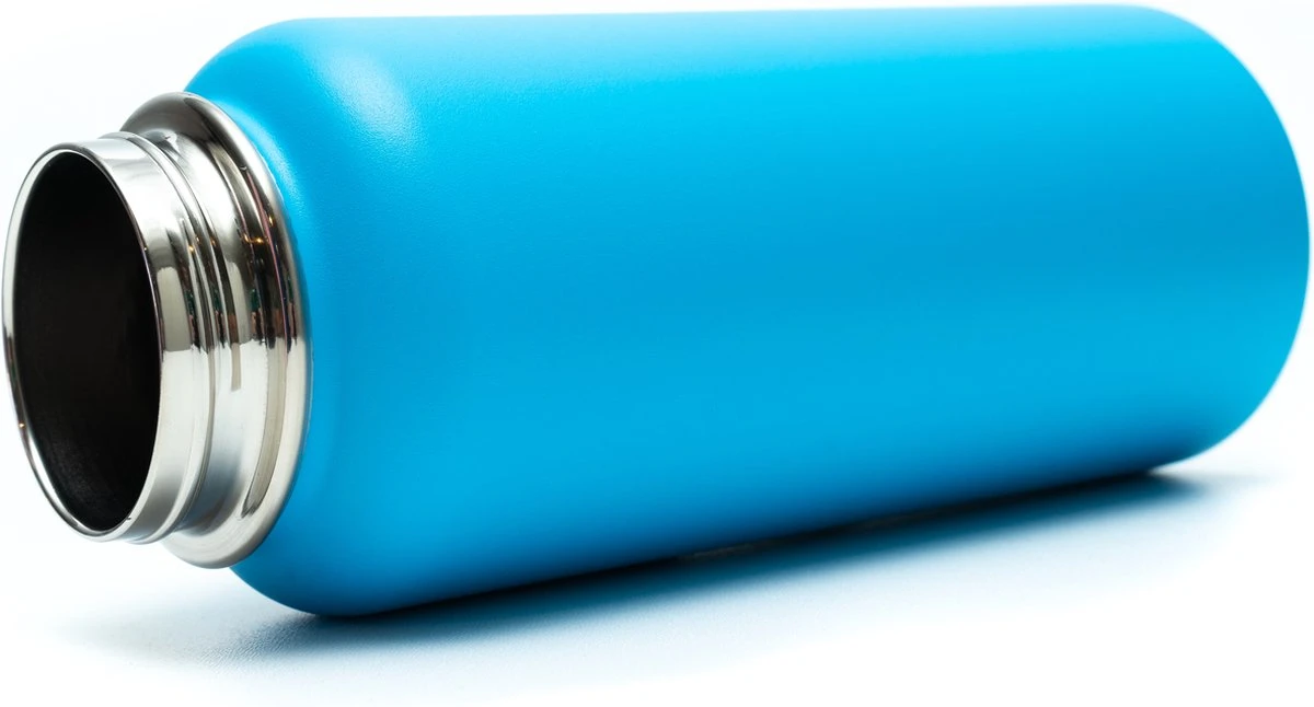 Drinkfles - Aqua Blue - 1 Liter - Extra Dop Met Rietje & Drinktuit - Waterfles Met Rietje - Isoleerfles - BPA Vrij - Lekvrij 4 Drinkfles - Aqua Blue - 1 Liter - Extra Dop Met Rietje & Drinktuit - Waterfles Met Rietje - Isoleerfles - BPA Vrij - Lekvrij - Afbeelding 2