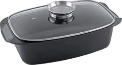 Alpina - Braadslede - Braadpan - Met Glazen Deksel - Aromaknop - 5,5 Liter - Zwart 40 Alpina - Braadslede - Braadpan - Met Glazen Deksel - Aromaknop - 5,5 Liter - Zwart -Aigostar winkel 1200x647 1