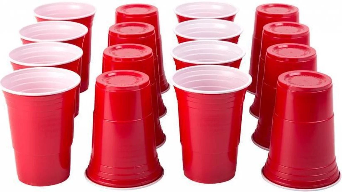 Merkloos Red Cups - 25 Stuks - 473 Ml 7 Merkloos Red Cups - 25 Stuks - 473 Ml - Afbeelding 5