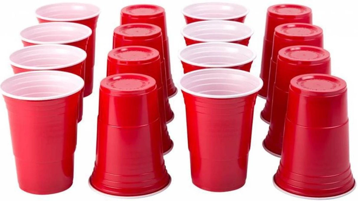 Merkloos American Cups Red Cups - Party Cups - 25 Stuks - 475ml. Beerpong Bekers - Drankspel 4 Merkloos American Cups Red Cups - Party Cups - 25 Stuks - 475ml. Beerpong Bekers - Drankspel - Afbeelding 2