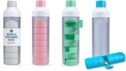 YOS Bottle - Waterfles Met Pillendoos - 7 Vaks - Groen -Aigostar winkel 1200x678
