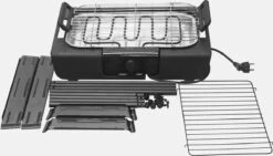 Royalty Line Elektrische Barbecue - Indoor En Outdoor BBQ - Tafelgrill - Elektrische Grill - Grill Oppervlak 40x24 Cm - 2000W - Met Stand - Zwart -Aigostar winkel 1200x686 2