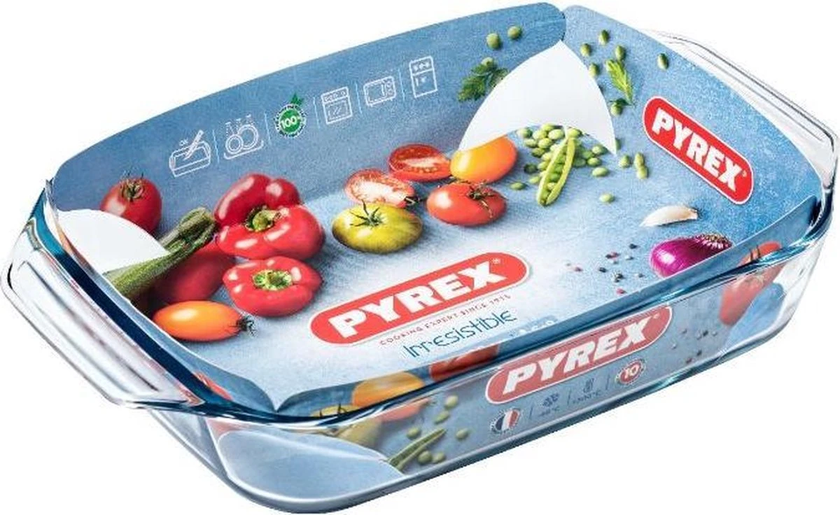 Pyrex - Irresistible Ovenschaal Rechthoek Met Grepen 2,5 Liter - Transparant 9 Pyrex - Irresistible Ovenschaal Rechthoek Met Grepen 2,5 Liter - Transparant - Afbeelding 7