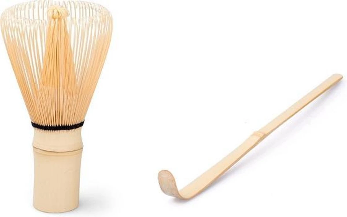 Merkloos Matcha Thee Set Inclusief Handgemaakte Matcha Kom, Bamboe Matcha Klopper, Chasen Houder Zwart En Bamboe Maatschep - Complete Matcha Set 4 Merkloos Matcha Thee Set Inclusief Handgemaakte Matcha Kom, Bamboe Matcha Klopper, Chasen Houder Zwart En Bamboe Maatschep - Complete Matcha Set - Afbeelding 2