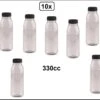 Merkloos 10x Flesje PET Helder 330cc Met Zwarte Dop - Drink Fles Vruchten Sap Limonade Drank 1 Merkloos 10x Flesje PET Helder 330cc Met Zwarte Dop - Drink Fles Vruchten Sap Limonade Drank -Aigostar winkel 1200x758 1