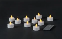 LED Theelichtjes/waxinelichtjes/kaarsjes Geel Vlameffect Met Afstandsbediening 10 Stuks - Kunststof Waxinelichtjes 5 LED Theelichtjes/waxinelichtjes/kaarsjes Geel Vlameffect Met Afstandsbediening 10 Stuks - Kunststof Waxinelichtjes -Aigostar winkel 1200x763