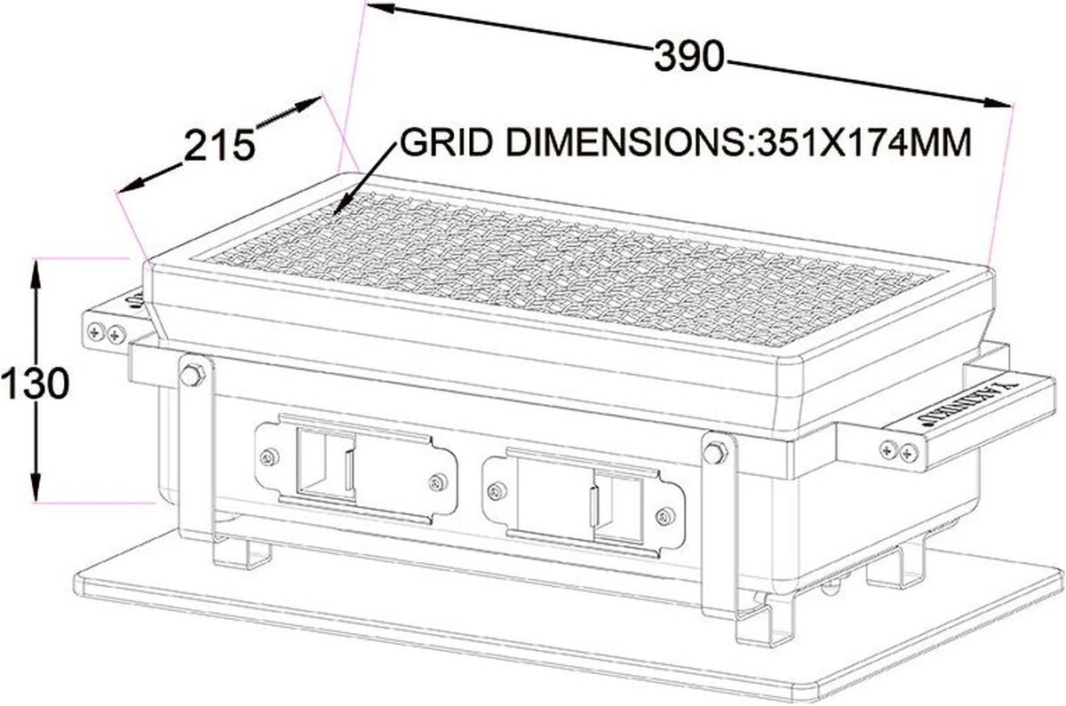 YAKINIKU Rechthoekige Shichirin | Konro- & Yakitori Grill 19 YAKINIKU Rechthoekige Shichirin | Konro- & Yakitori Grill - Afbeelding 17