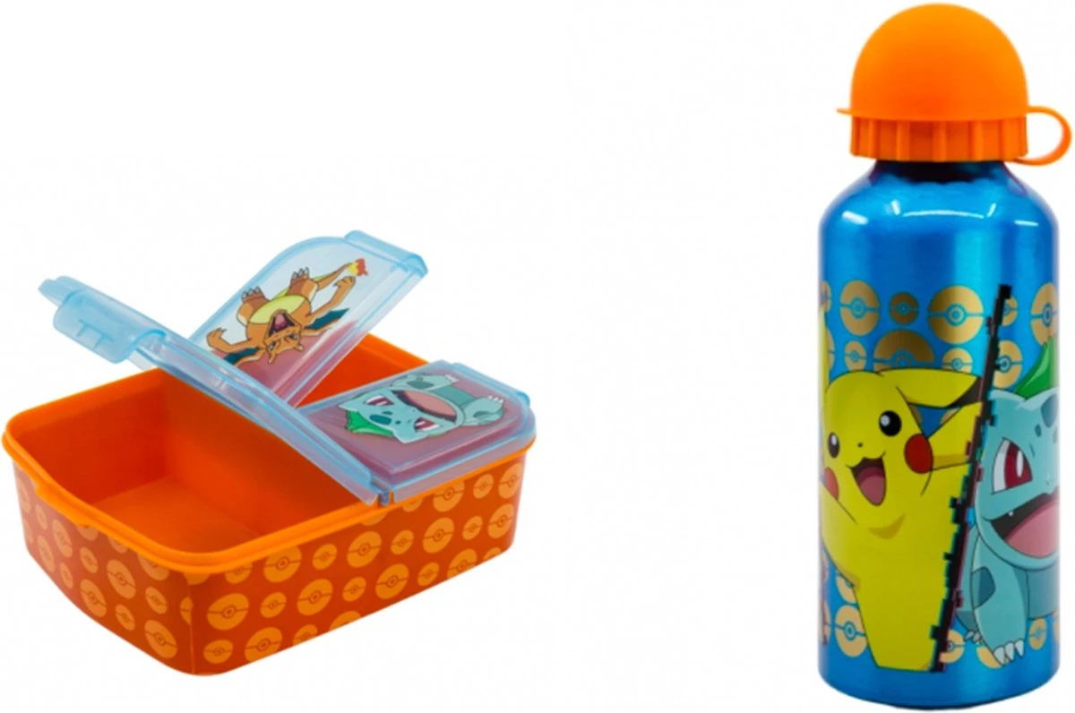Star Broodtrommel/brooddoos Multi / En Drinkfles - Pokémon - Lunch Set 3 Star Broodtrommel/brooddoos Multi / En Drinkfles - Pokémon - Lunch Set