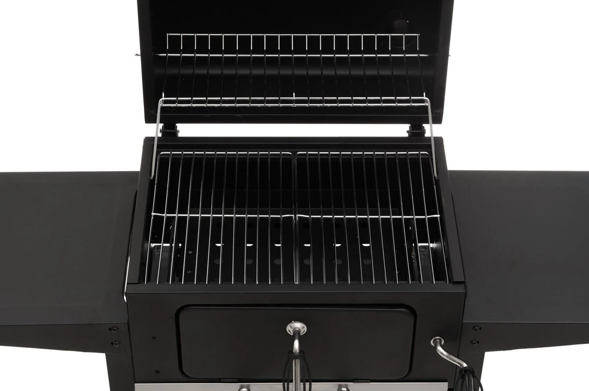 Mustang Laguna Houtskool Barbecue - Zwart - Barbecue - Verstelbaar Kolenrooster 4 Mustang Laguna Houtskool Barbecue - Zwart - Barbecue - Verstelbaar Kolenrooster - Afbeelding 2