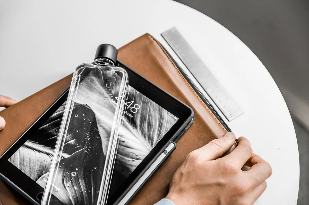 Memobottle Slim - Drinkfles - Transparant - 450ML 9 Memobottle Slim - Drinkfles - Transparant - 450ML - Afbeelding 7