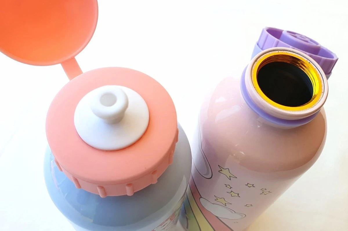 Drinkfles 2 Stuks Unicorn | Drinkflessen Eenhoorn Aluminium Kinderen | 500ml DB02 8 Drinkfles 2 Stuks Unicorn | Drinkflessen Eenhoorn Aluminium Kinderen | 500ml DB02 - Afbeelding 6