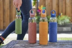 Libbey Waterfles - Glazen Drinkfles - 550 Ml / 55 Cl - Geel - Trendy - Duurzaam - Schokbestendig -Aigostar winkel 1200x800 10