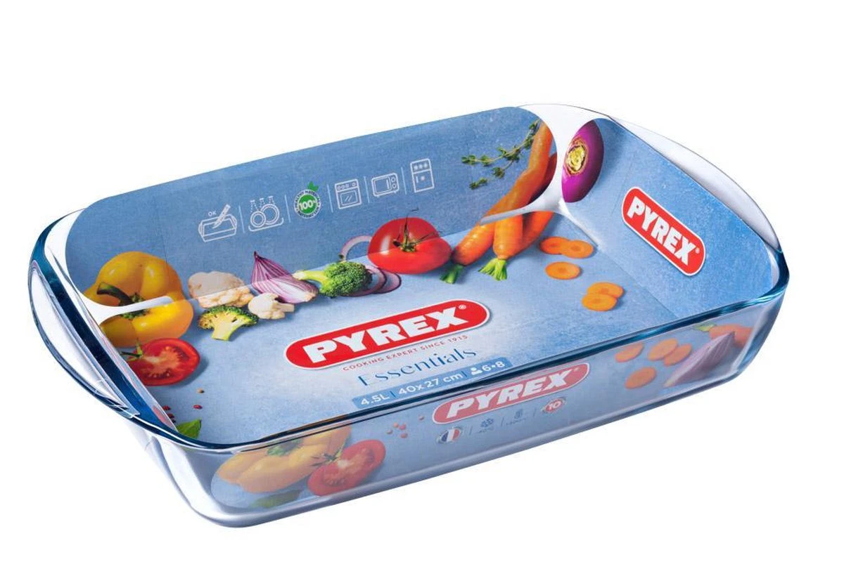 Pyrex - Essentials Lasagne Schaal 4,5 Liter - Transparant 11 Pyrex - Essentials Lasagne Schaal 4,5 Liter - Transparant - Afbeelding 9