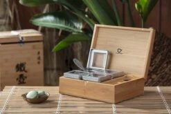 Bredemeijer - Theedoos Naturel Bamboe +4 Blikjes +lepel -Aigostar winkel 1200x800 165