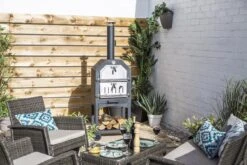 Merkloos MaxxGarden Pizza Oven - Smoker Barbecue Houtskool 45 X 65 X 158cm -Aigostar winkel 1200x800 175