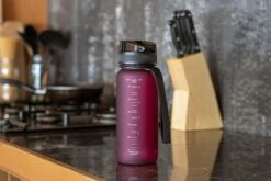 1 Liter Drinkfles - Waterfles Sport Bidon Drinkbus - 1L - Paars/Rood - King Mungo -Aigostar winkel 1200x800 66