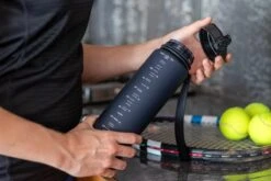 1 Liter Drinkfles - Waterfles Sport Bidon Drinkbus - 1L - Paars/Rood - King Mungo -Aigostar winkel 1200x800 67