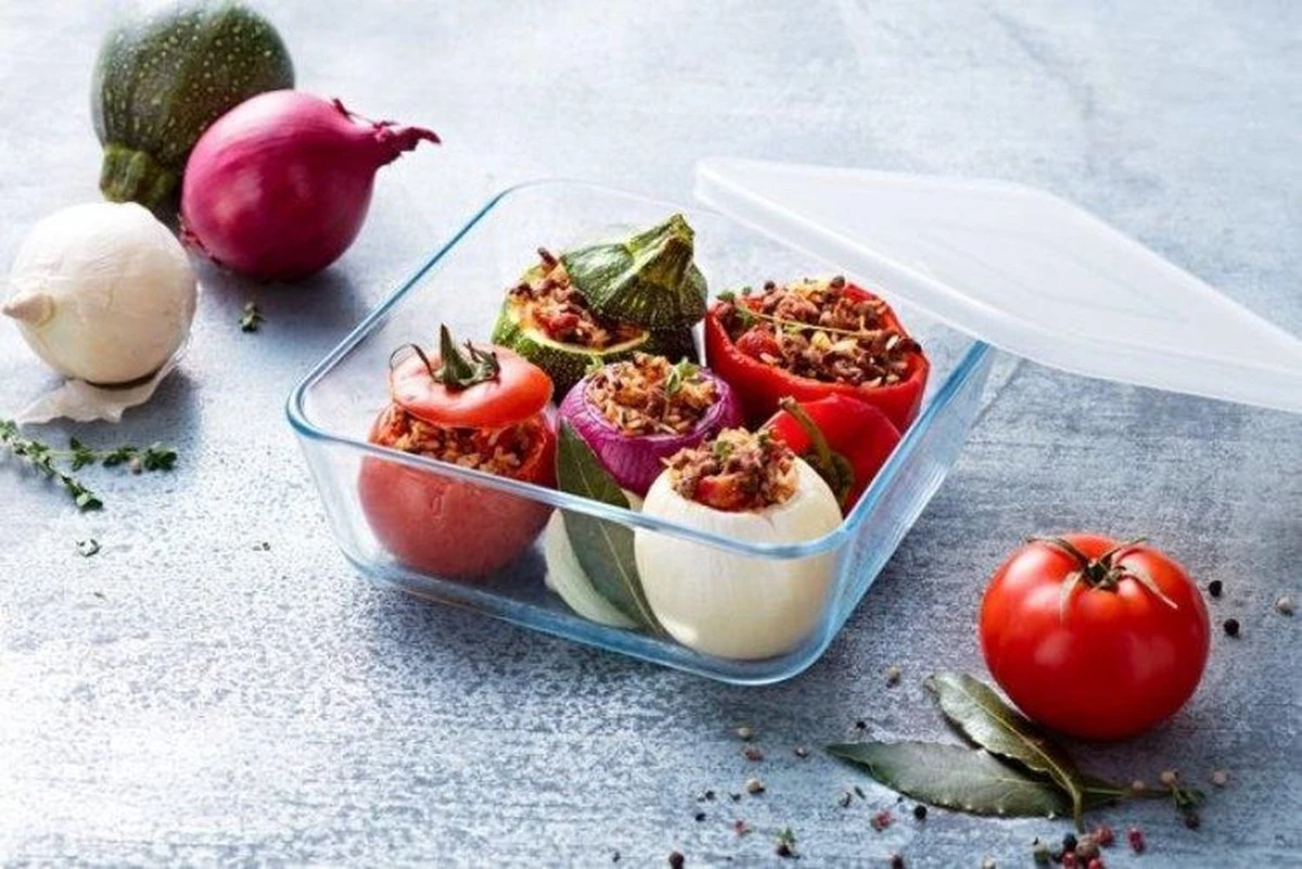 Pyrex - Cook & Freeze Schaal Met Deksel Set Van 8 Stuks - Transparant/Wit 8 Pyrex - Cook & Freeze Schaal Met Deksel Set Van 8 Stuks - Transparant/Wit - Afbeelding 6