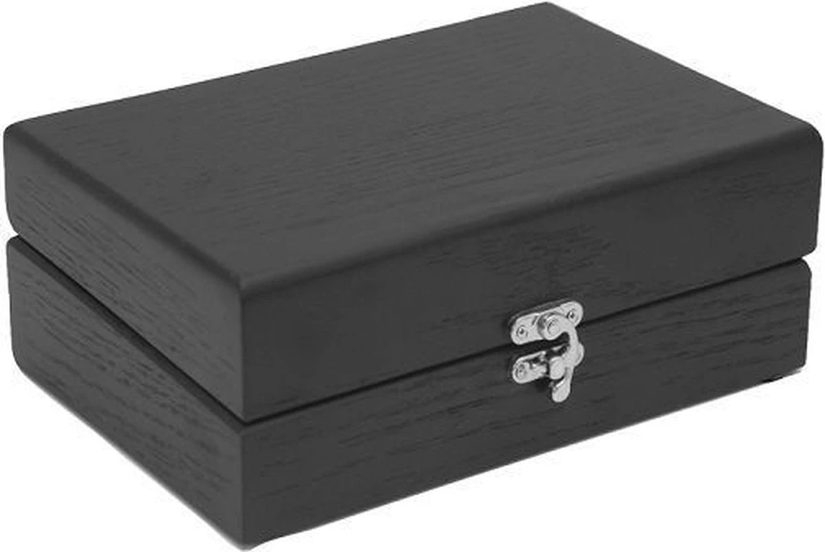 Joe Frex Theebox Beuken - Zwart 4 Joe Frex Theebox Beuken - Zwart - Afbeelding 2