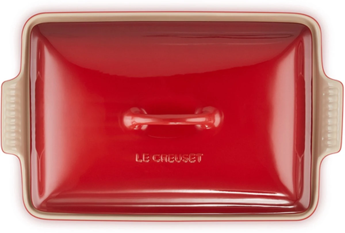 Le Creuset - Ovenschaal Met Deksel - 33 X 22.5 X 8 Cm - Kersenrood 7 Le Creuset - Ovenschaal Met Deksel - 33 X 22.5 X 8 Cm - Kersenrood - Afbeelding 5