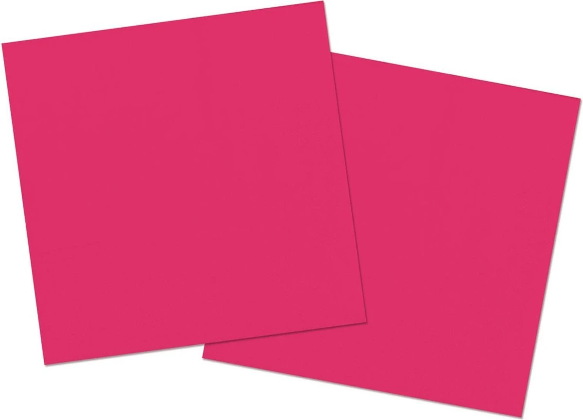 Folat Servetten 33 X 33 Cm Papier Roze 20 Stuks 3 Folat Servetten 33 X 33 Cm Papier Roze 20 Stuks