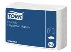 Tork - Navulverpakking Dispenserservet - 1-laags Fastfold - 600 Stuks - Wit -Aigostar winkel 1200x880