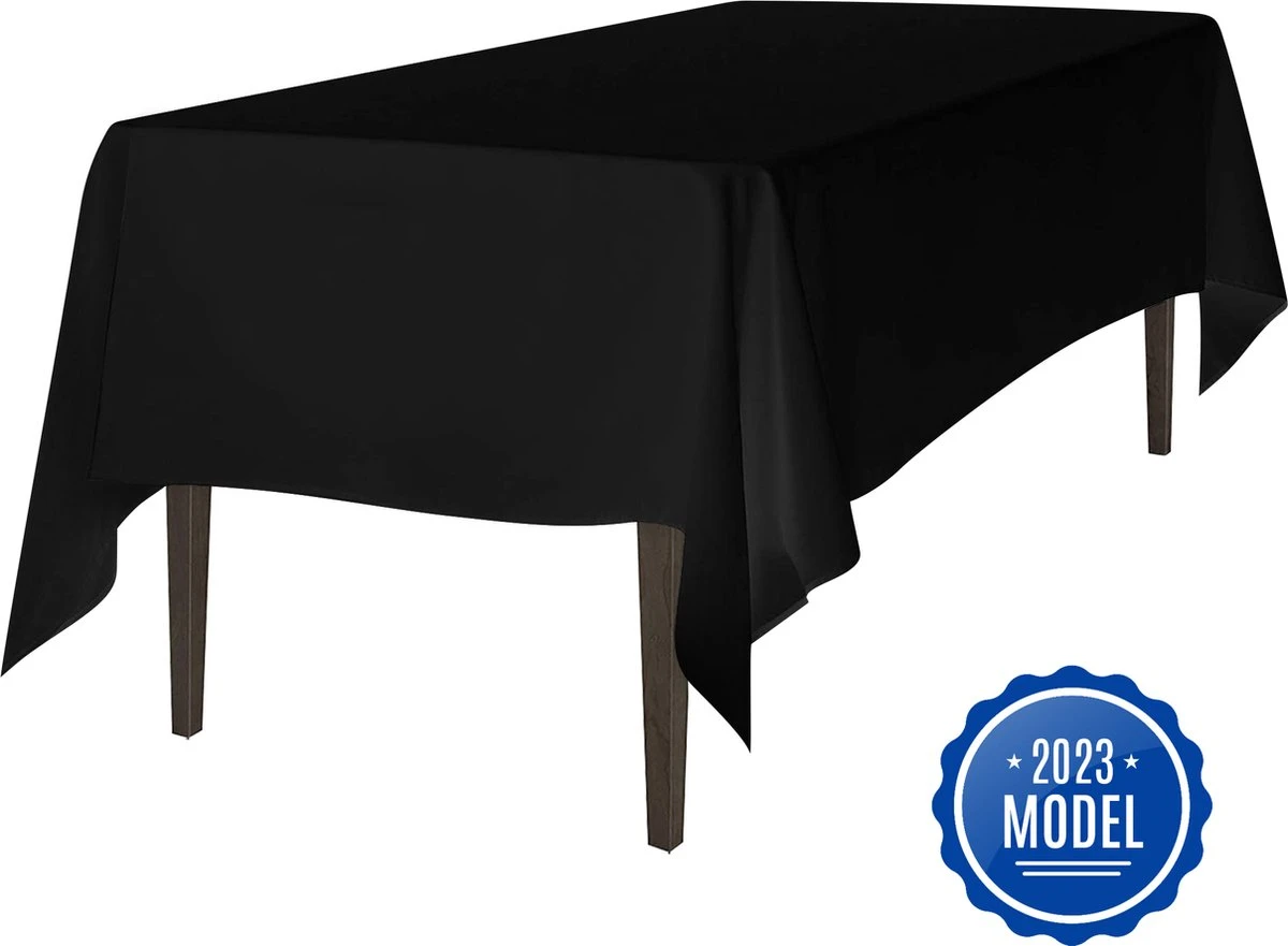 WITTS Luxe Tafelkleed - Waterafstotend - Tafellaken - Zwart - 259x152 CM - Tafelzeil - Tafelkleed Katoen 3 WITTS Luxe Tafelkleed - Waterafstotend - Tafellaken - Zwart - 259x152 CM - Tafelzeil - Tafelkleed Katoen