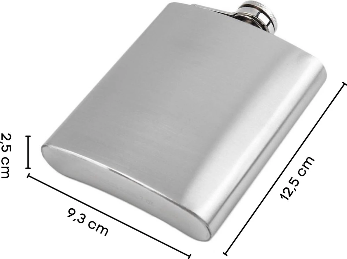 Merkloos RVS Heupfles Gift Set - Platvink - Zakflacon - Zakfles - Drankfles - Drankflacon Heupflesje - Incl. Trechter En Bekertjes 5 Merkloos RVS Heupfles Gift Set - Platvink - Zakflacon - Zakfles - Drankfles - Drankflacon Heupflesje - Incl. Trechter En Bekertjes - Afbeelding 3