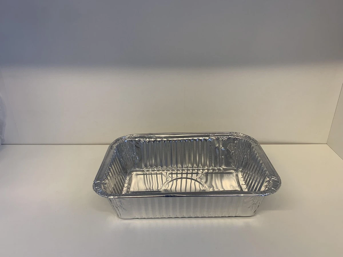 Rechthoekige Aluminium Wegwerp Bakje 19,5x14x5 Cm Per 100 Stuks - Alu Bakje - Kapsalon Bak - 850cc 4 Rechthoekige Aluminium Wegwerp Bakje 19,5x14x5 Cm Per 100 Stuks - Alu Bakje - Kapsalon Bak - 850cc - Afbeelding 2
