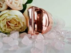 Duurzame Waterfles Met Kristal - Roségoud - Roestvrij Staal - Rozenkwarts Edelstenen - Verrijkt En Verzacht Water - Inclusief Thee/fruit Infuser - Edelstenen - 550 Ml - Waterfles - Drinkfles -Aigostar winkel 1200x900 1