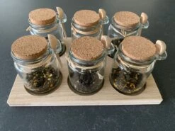 Theeplank Met 6 Potjes En Houten Lepel Voor Thee Theeplateau ( Vervanger Van Theedoos ) MeubelZwagerij -Aigostar winkel 1200x900 17