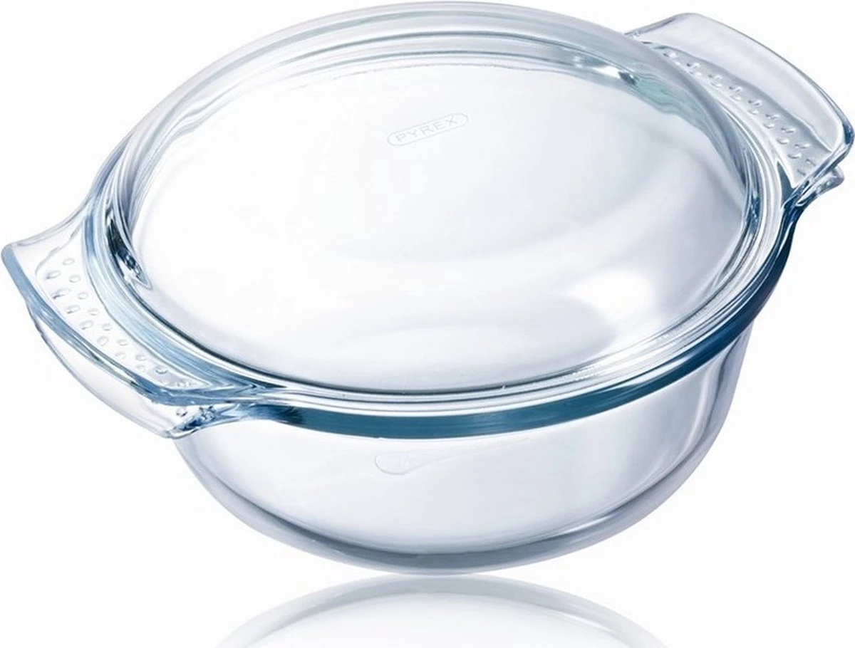 Pyrex Classic Ovenschaal Rond - Inclusief Deksel - Borosilicaatglas - 1,4 Liter - Transparant 3 Pyrex Classic Ovenschaal Rond - Inclusief Deksel - Borosilicaatglas - 1,4 Liter - Transparant