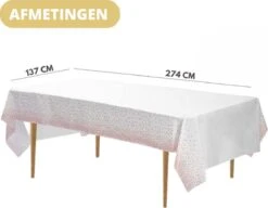 Pazzo Festa - Wegwerp Tafelkleed - 2 Stuks - Wit Rose - Vlek & Geurvrij - Verjaardagen - Gender Reveal - Baby Shower - Party's - 11 Pazzo Festa - Wegwerp Tafelkleed - 2 Stuks - Wit Rose - Vlek & Geurvrij - Verjaardagen - Gender Reveal - Baby Shower - Party's - -Aigostar winkel 1200x931