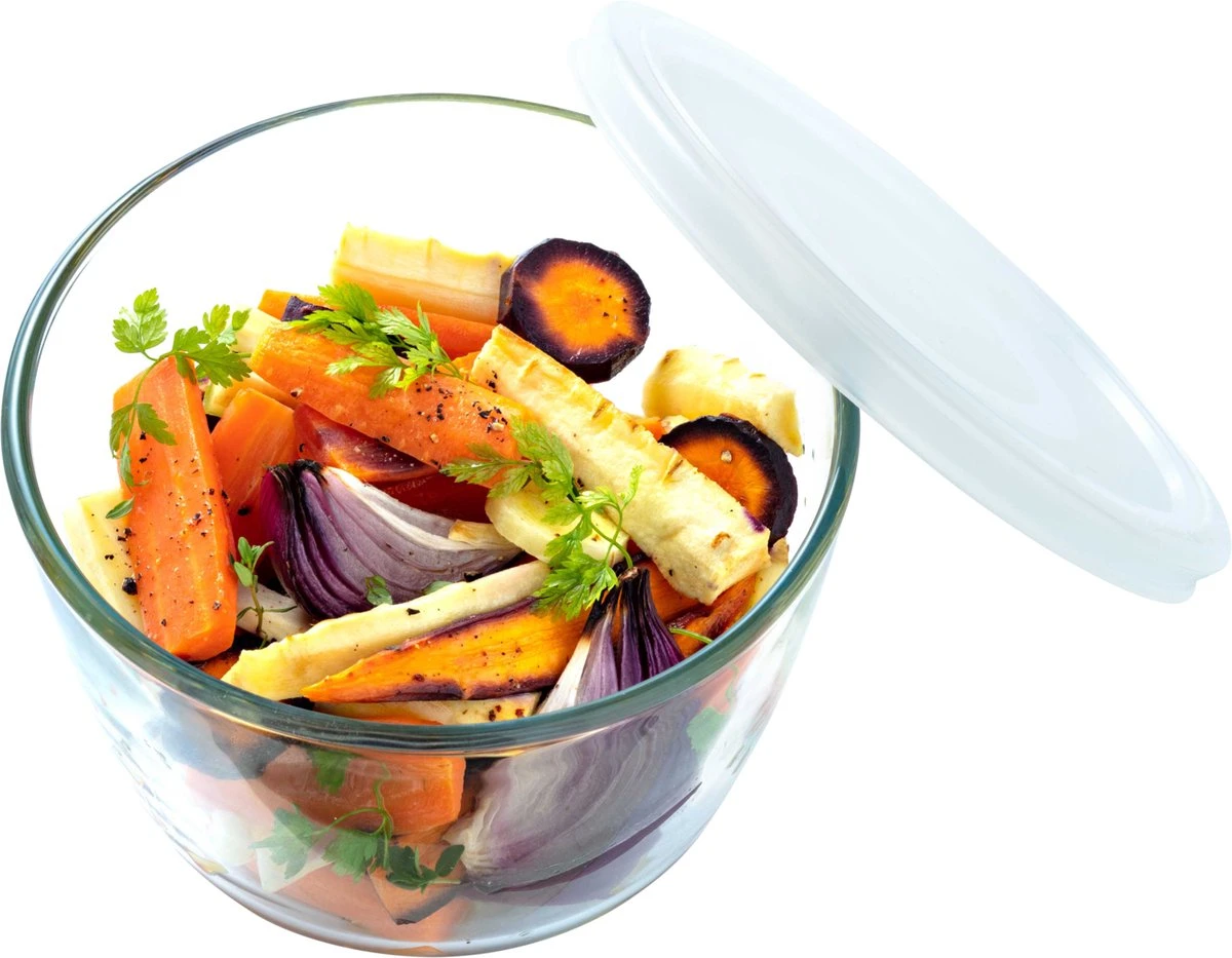 Pyrex - Cook & Freeze Schaal Rond 12 X 6cm - Transparant 4 Pyrex - Cook & Freeze Schaal Rond 12 X 6cm - Transparant - Afbeelding 2