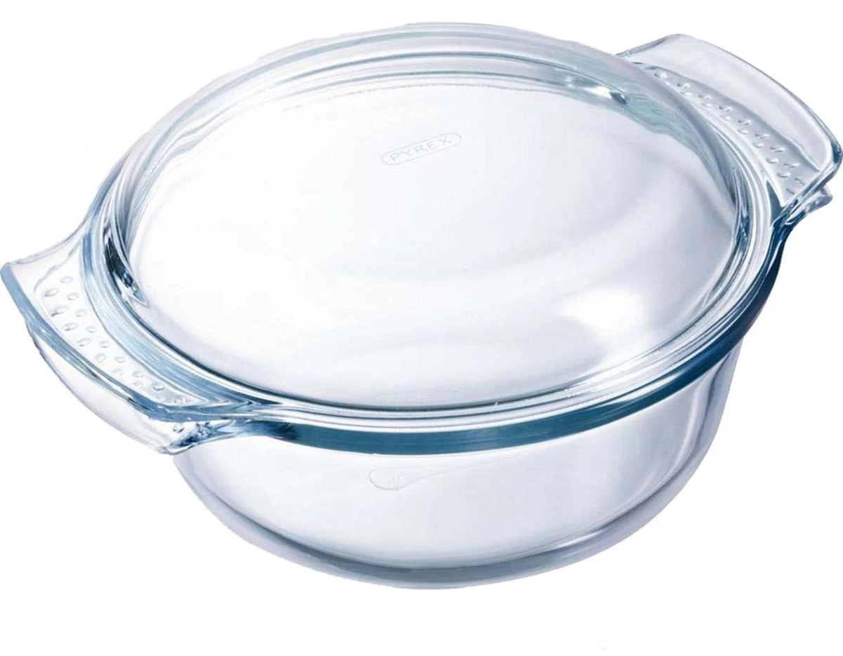 Pyrex - Classic Ovenschaal Rond Met Deksel 3,5 Liter - Transparant 3 Pyrex - Classic Ovenschaal Rond Met Deksel 3,5 Liter - Transparant