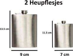 Lupine Heupfles - Zakflacon - Platvink - Veldfles - RVS - Set Van 2 -Aigostar winkel 1200x935 1