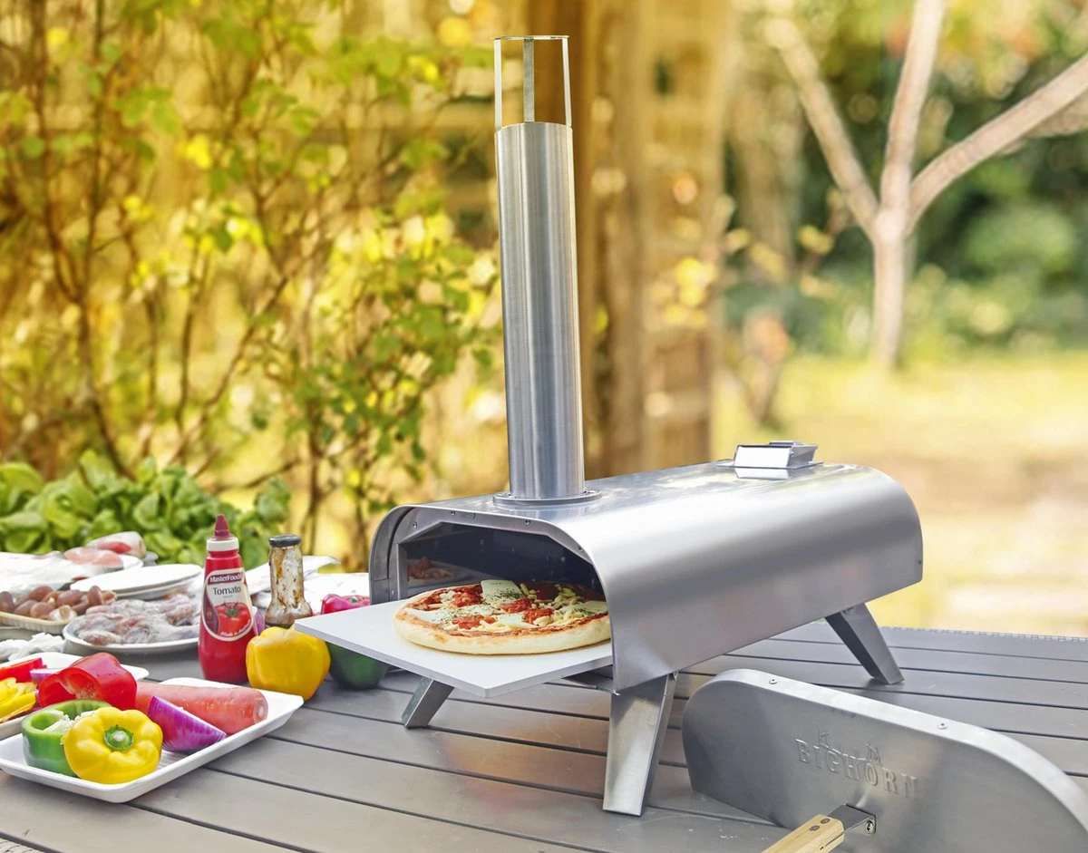 Bighorn Pizza Pellet Oven - Buiten - Draagbaar - Opvouwbaar - RVS - 15KG - 460° 6 Bighorn Pizza Pellet Oven - Buiten - Draagbaar - Opvouwbaar - RVS - 15KG - 460° - Afbeelding 4