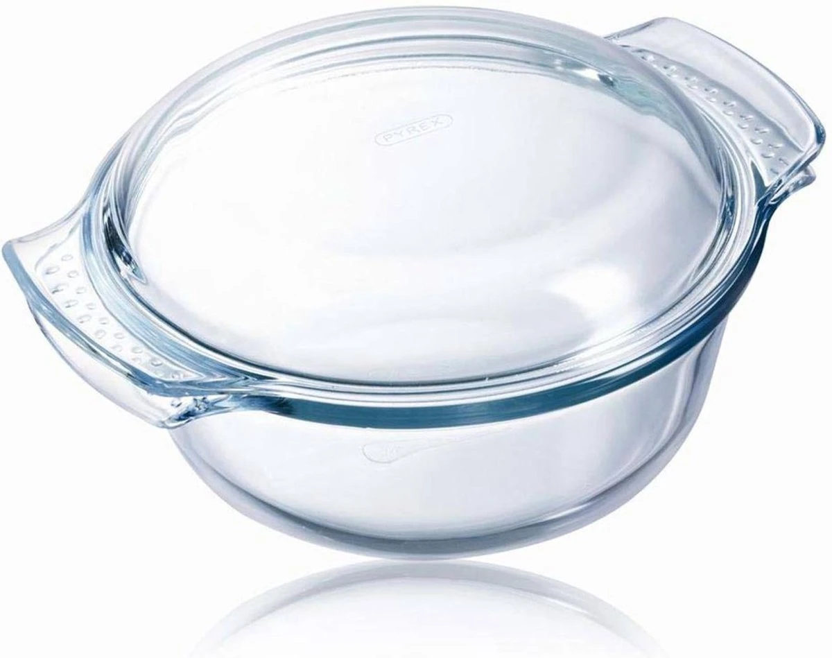 Pyrex - Classic Ovenschaal Rond Met Deksel 3,5 Liter - Transparant 4 Pyrex - Classic Ovenschaal Rond Met Deksel 3,5 Liter - Transparant - Afbeelding 2