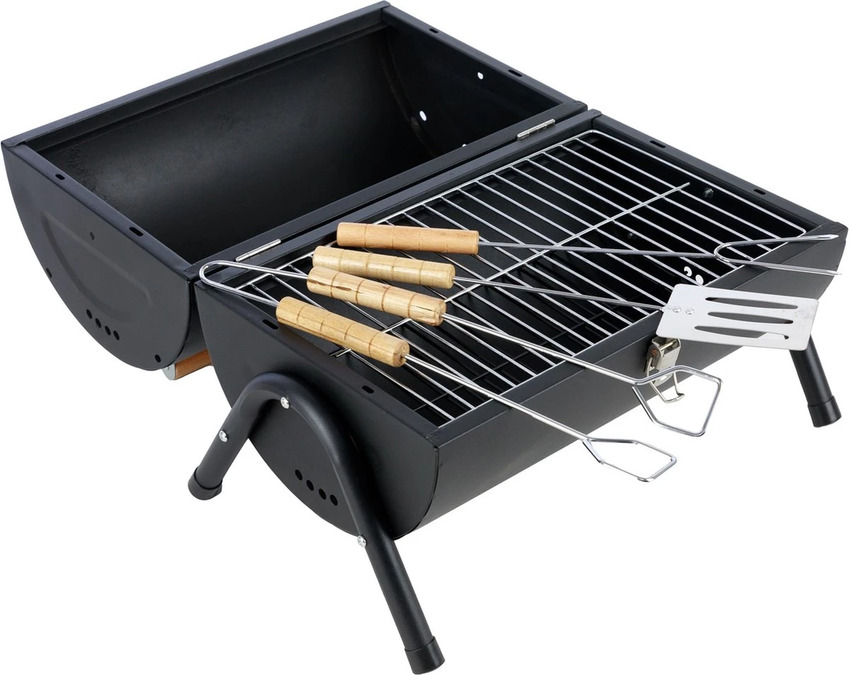 MaxxGarden BBQ - Houtskool Barbecue - Smoker Barbecue - Grilloppervlak (LxB) 38 X 52 Cm - Met Dubbel Grill Vlak - Zwart 8 MaxxGarden BBQ - Houtskool Barbecue - Smoker Barbecue - Grilloppervlak (LxB) 38 X 52 Cm - Met Dubbel Grill Vlak - Zwart - Afbeelding 6