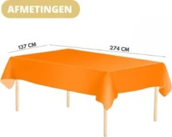 Pazzo Festa - Wegwerp Tafelkleed - 2 Stuks - Oranje - Vlek & Geurvrij - WK 2022 - Nederlandselftal - Holland - WK Versiering -Aigostar winkel 1200x959
