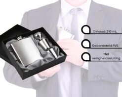 Merkloos RVS Heupfles Gift Set - Platvink - Zakflacon - Zakfles - Drankfles - Drankflacon Heupflesje - Incl. Trechter En Bekertjes 14 Merkloos RVS Heupfles Gift Set - Platvink - Zakflacon - Zakfles - Drankfles - Drankflacon Heupflesje - Incl. Trechter En Bekertjes -Aigostar winkel 1200x960
