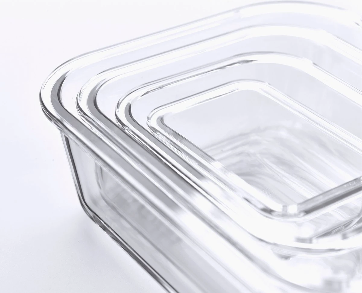 Joseph Joseph Nest Ovenschalen - Incl. Deksels - Glas - 4 Stuks 7 Joseph Joseph Nest Ovenschalen - Incl. Deksels - Glas - 4 Stuks - Afbeelding 5